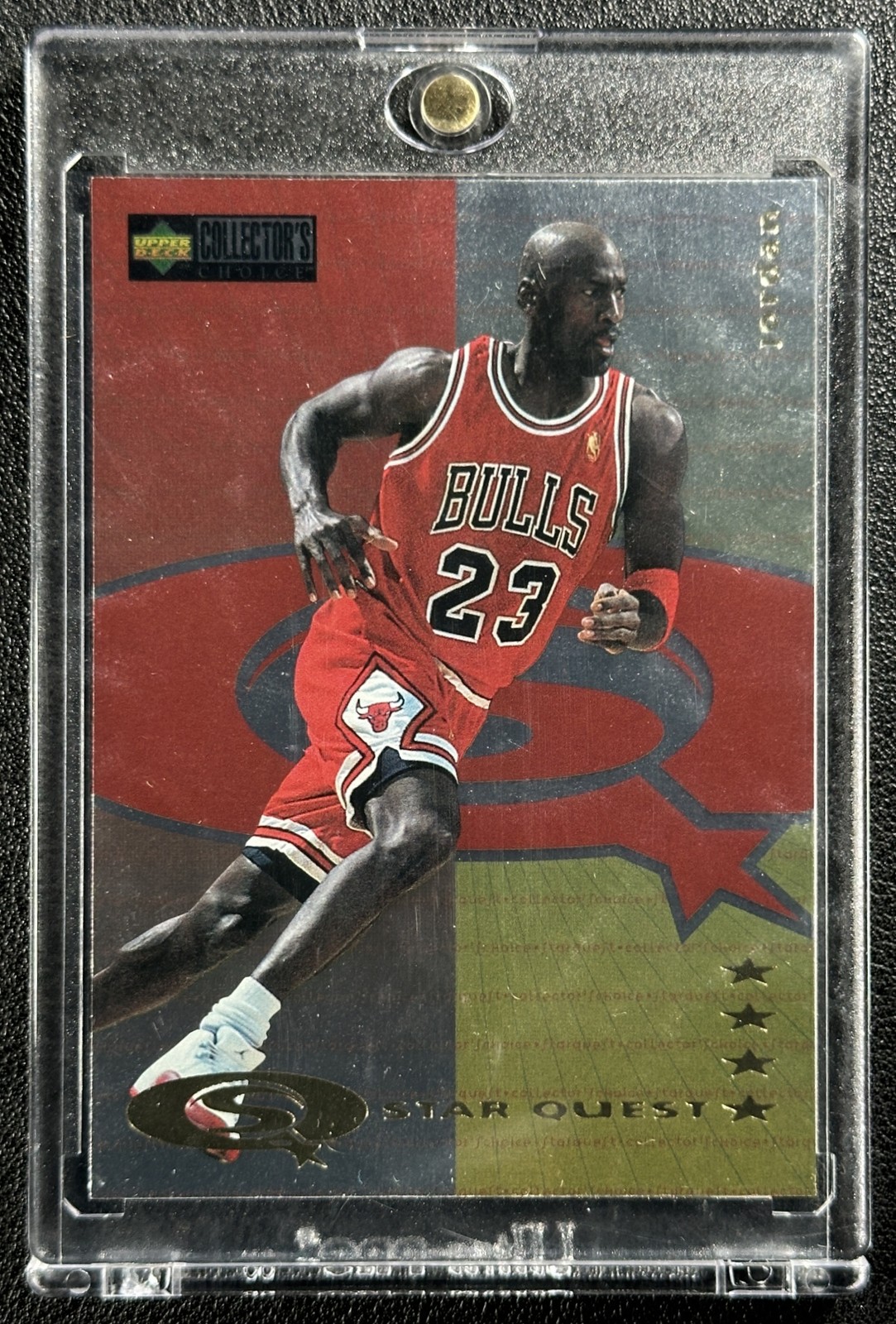 MICHAEL JORDAN 1997-98 UPPER DECK COLLECTOR'S CHOICE #SQ83 STARQUEST BULLS A