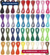 400m 40 Colors 1mm Waxed Polyester Cord Bracelet Cord Wax Coated String for Brac