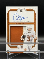 2025 Panini National Treasures Quinn Ewers #104 /11 Number Match Auto Longhorns