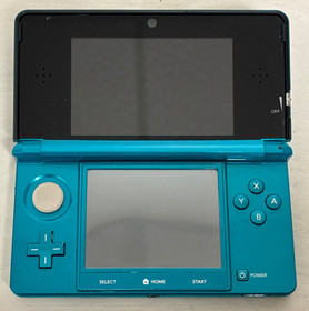 Nintendo 3DS Aqua Blue - In Original Box W/ Stylus, Charger, Accessories