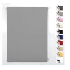Thermal Blackout Roller Blind 60x165cm Light Grey — UV & Insulation