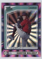 2024 Panini Donruss Rated Prospects Purple Laser 36/49 Hurston Waldrep #125 0m89