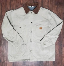 VTG WALLS Blanket Lined Canvas Chore Coat Men's 2XL Workwear Carhartt Style Tan