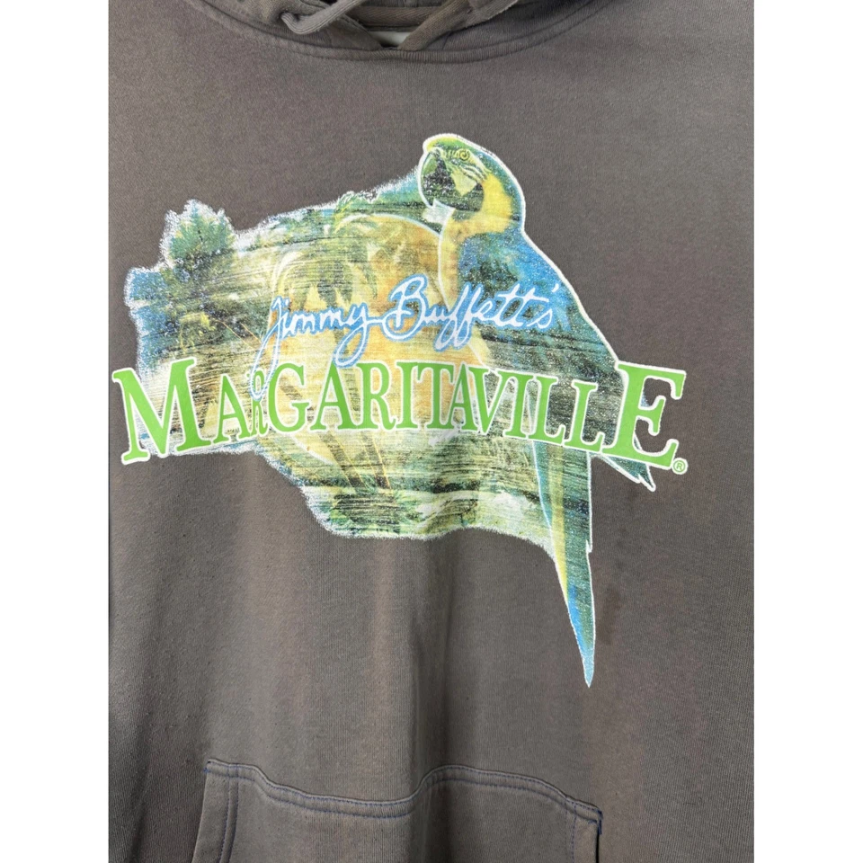 Margaritaville Jimmy Buffett Parrot Graphic Hoodie Mens XXL Pullover Sweatshirt - Image 3 of 4