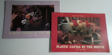 Leisure Arts VTG Plastic Canvas by the Month 1992  1991 Calendars Free Ship