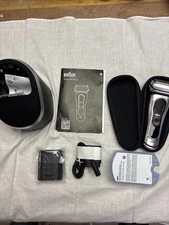 Braun Series 9 Pro Plus Electric Shaver with Power Stand- Black/Silver