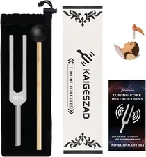 Tuning Fork 432hz with Reflex Hammer for Healing Chakra Set,Healing/Sound Therap