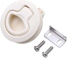 Slam Latch Hatch Round Pull (OWACH 1/2 door, Non-locking, Off White 