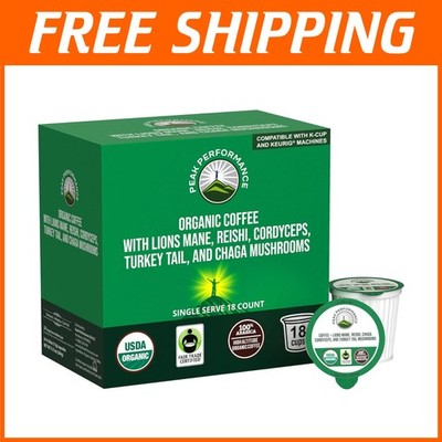 Organic Mushroom Coffee Pods with Lion's Mane & Chaga-=