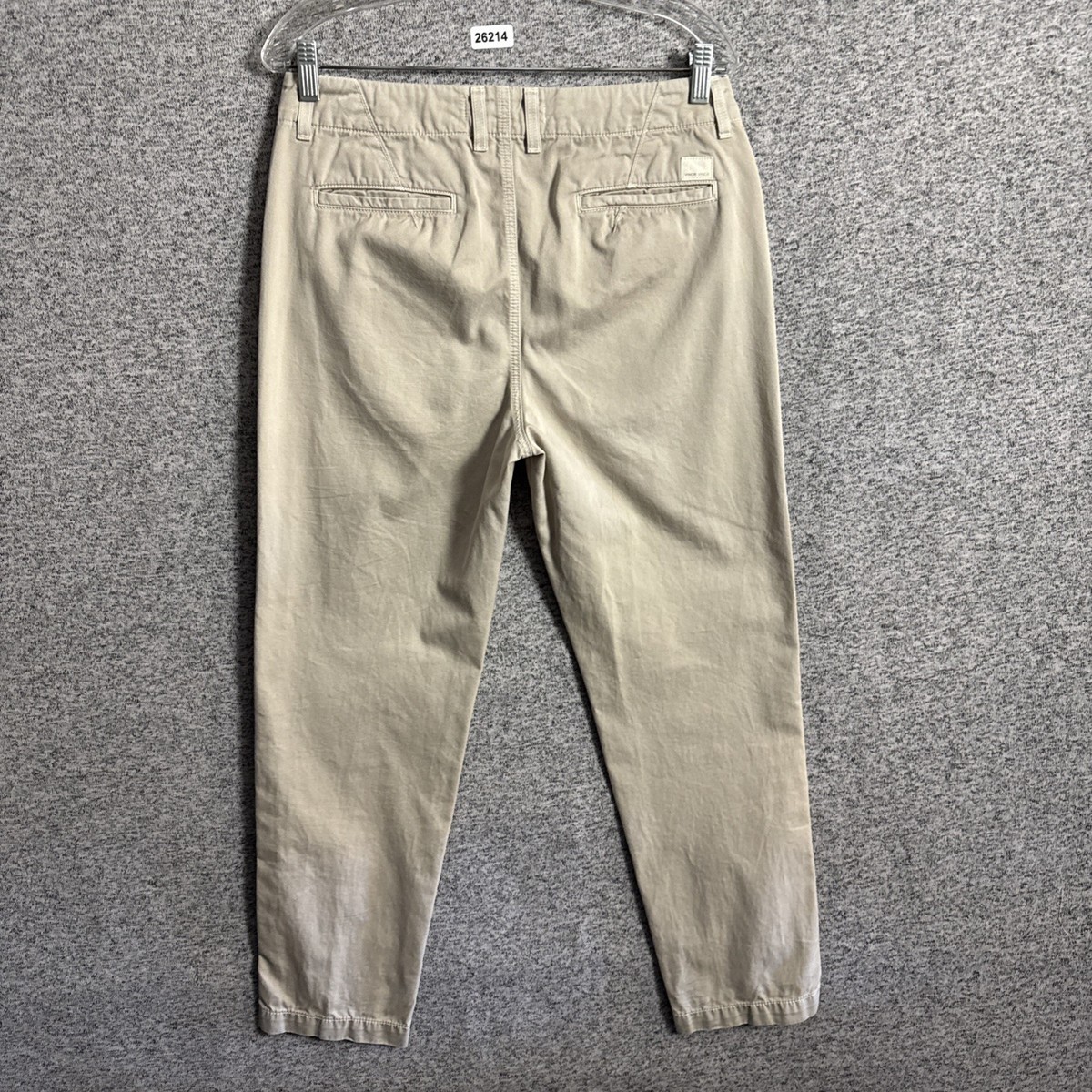 Vince Women's Size 27 Pumice Beige Cropped Chino Pants With