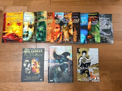 The Sandman set + Deluxe Hardcover of  Death  + Companion Books
