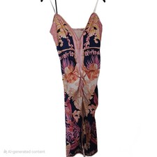 Womens Long Floral Dress Size Medium Preloved Excellent Condition 