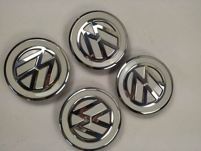 4x 1S0601149D Original VW UP Nabenkappen Felgendeckel Nabendeckel Weiß