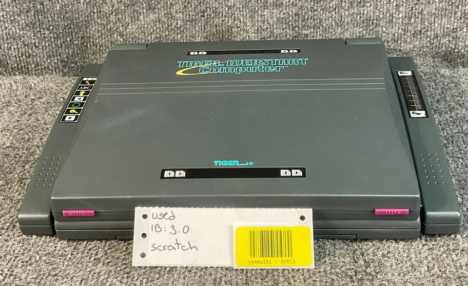 🐯 Computadora Tiger Webstart 09-251 Juguete Educativo Vintage - Sin Adaptador de CA, Plateado Foto 2 de 4