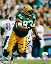 PACKERS Gilbert Brown signed 8x10 photo w/ #93 AUTO JSA COA Autographed
