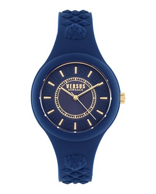 Versus Versace Womens  Blue 39mm Strap Fashion Watch