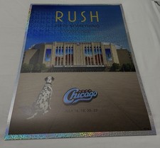 OFFICIAL RUSH FIFTY SOMETHING TOUR UNITED CENTER CHICAGO 2026 FOIL POSTER 13/75