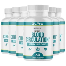 GLPro Capsules Blood Health Support Dietary Supplement - 6 Bottles
