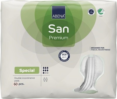 Abena San Special - Specifically Designed For Fecal Incontinence, 60 Count