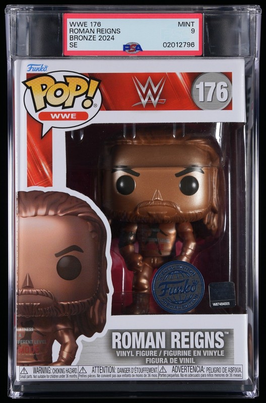 Roman Reigns WWE 176 Bronze Funko Pop! Exclusive Special Edition PSA 9 MINT