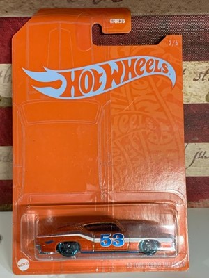 HOT WHEELS 1969 FORD TORINO TALLADEGA .2021 53RD, ORANGE ON CARD