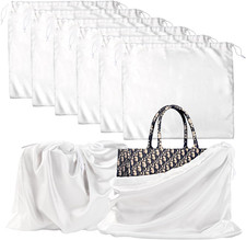 6 Pack 19.6x15.7in Purse Dust Bags for Storage, Dust Bags for Handbags Silk Clot