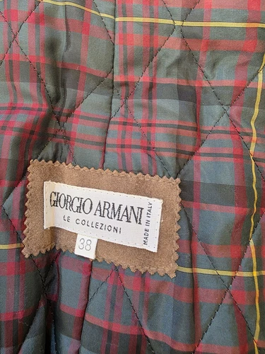 Vintage Giorgio Arnani Le Collezioni MENs overcoat 38 Brown Italy 88% cotton image 2