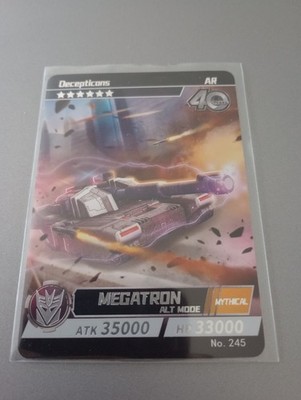 Transformers Vanchcard 245 Megatron Alt Mode Mythical Foil 40 Jahre unscannt