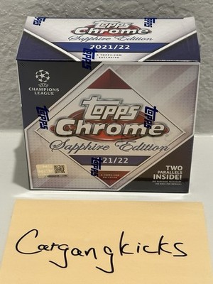 2021-22 Topps Chrome Sapphire Edition UEFA Champions League Soccer Hobby Box