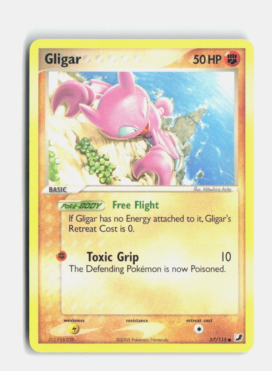Gligar 57/115 EX Unseen Forces Pokemon LP