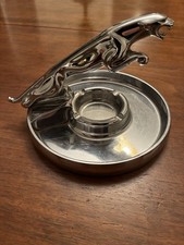 Jaguar Vintage Chrome Ash Tray Dealership Showroom 1960s MK2 E Type .