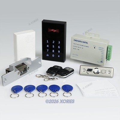 New RFID Access Control System Kit Set With Door Strike Lock+ 2Remote Controls