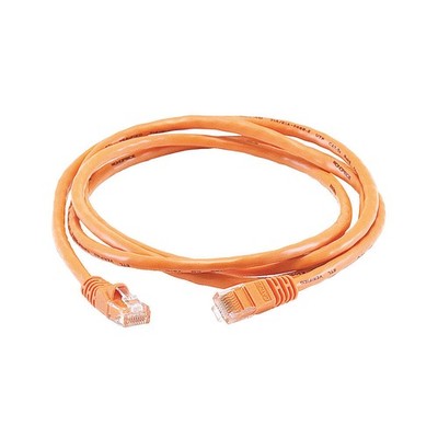 MONOPRICE 3379 Patch Cord,Cat 5e,Booted,Orange,5.0 ft. 14A981
