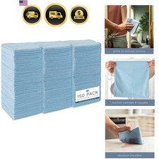 150 Pack of Microfiber Cleaning Cloth, Bulk Microfiber Towel for Home, Reusab...