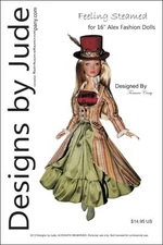 Feeling Steamed Doll Clothes Sewing Pattern for 16" Alex Madame Alexander