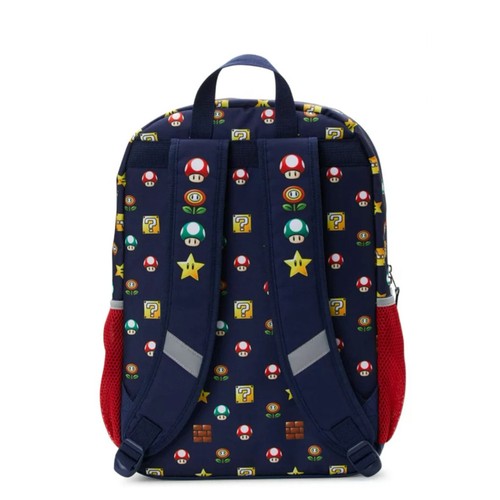 Super Mario Bros. 17" Backpack Set with Lunch Bag 9-Piece Value Book Bag Folder - Picture 4 of 7