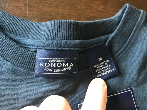 Boy's Size Medium Sonoma Navy T-Shirt - Picture 2 of 3