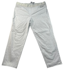 Alfred Dunner Pull On Pants Womens Plus Size 22W White Pockets Stretch