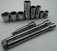 Blackhawk Tools 11 Pcs All 38 Drive Sockets And Extensions - Made In Usa Blackhawk Tools 11 Pcs All 38 Drive Sockets And Extensions - Made In Usa