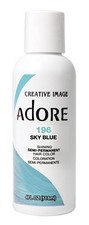 Adore Shining Semi Permanent Hair Color, 196 Sky Blue 4 Oz