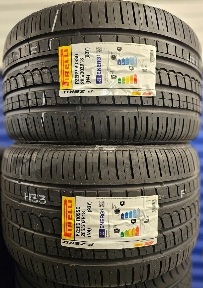 4X PIRELLI PZERO ROSSO 285/30 ZR18 225/40 ZR18 UHP PORSCHE N4 285