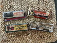 Lot 4 Vintage Harmonica Mouth Harp Empty Boxes As Is Yospre Hohner