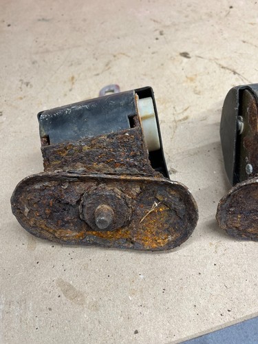 1971 1972 CHEVELLE CUTLASS MALIBU SEAT BELT SEATBELT RETRACTOR SET BLACK OEM PRJ - Picture 7 of 14
