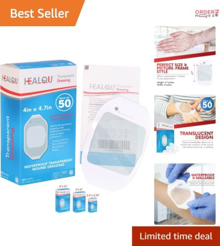 Flexible 4” x 4.75” Transparent Film Dressings – IV Shield & Tattoo Aftercare