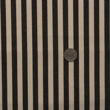 BALLARD DESIGN SUNBRELLA ROBINS STRIPE BLACK OUTDOOR INDOOR FABRIC BY YARD 54"W
