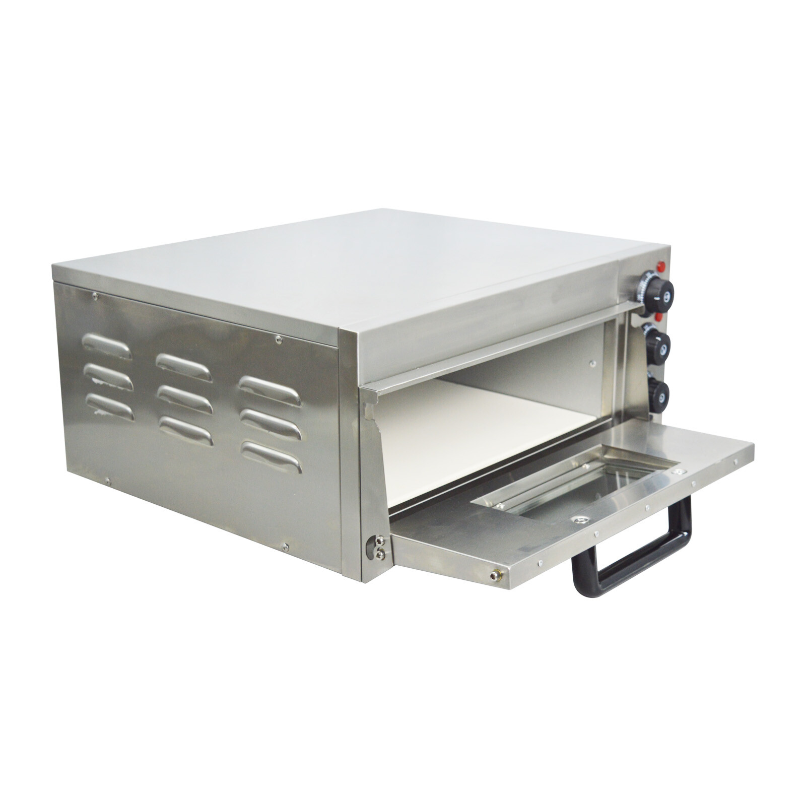 Openbox 110V Commercial Single-layer Pizza Oven Electric Heating Stainless Steel