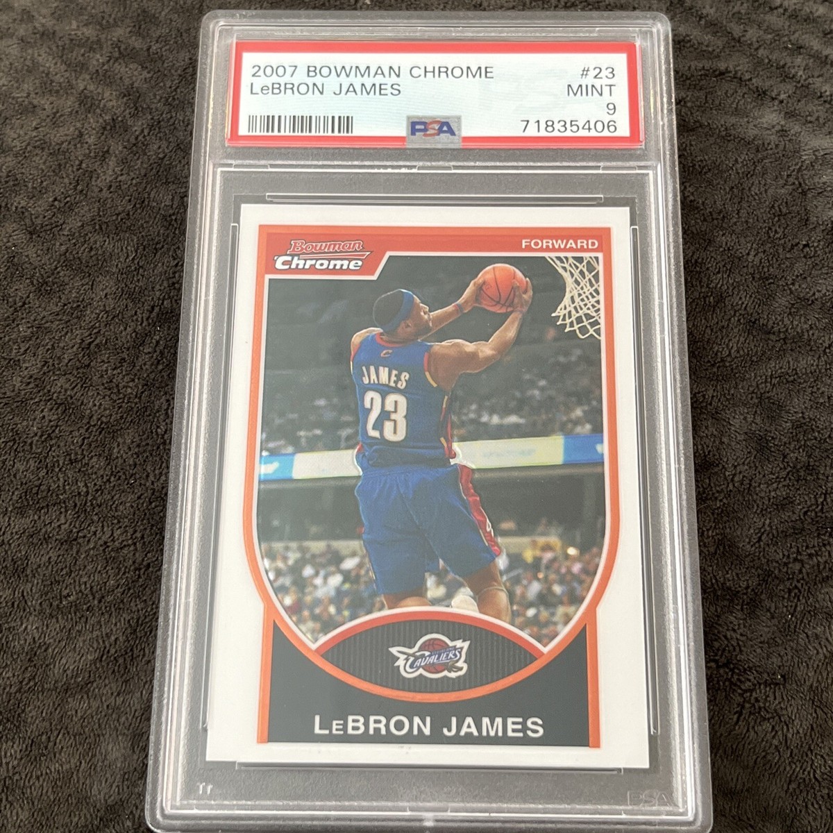2007 Bowman Chrome #23 Lakers LEBRON JAMES Basketball Card 2007 Bowman Chrome #23 Lakers LEBRON JAMES Basketball Card