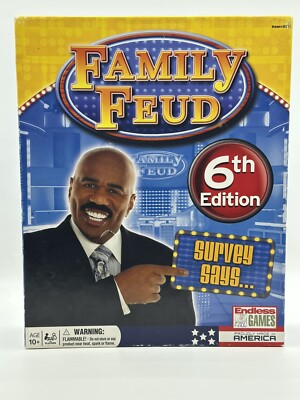 NEW Family Feud 6th Edition Board Game Show Home Edition Steve Harvey SEALED