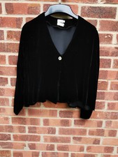 Noa Noa Black 100% Silk Jacket Size S