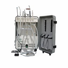 Dental Portable Unit+Compressor+Scaler+Curing Light+Saliva Ejector+3 Way Syringe